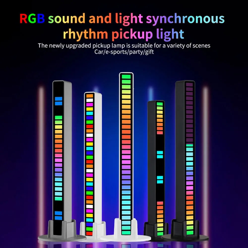 Smart RGB Pickup Lamp 32 LED Sound Control Lights